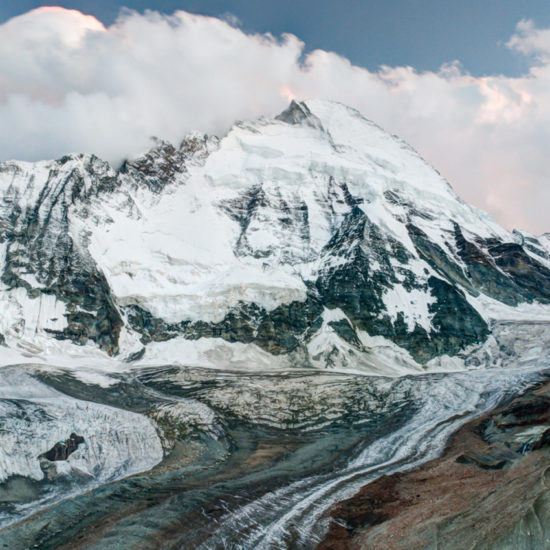 El glaciar de Suiza