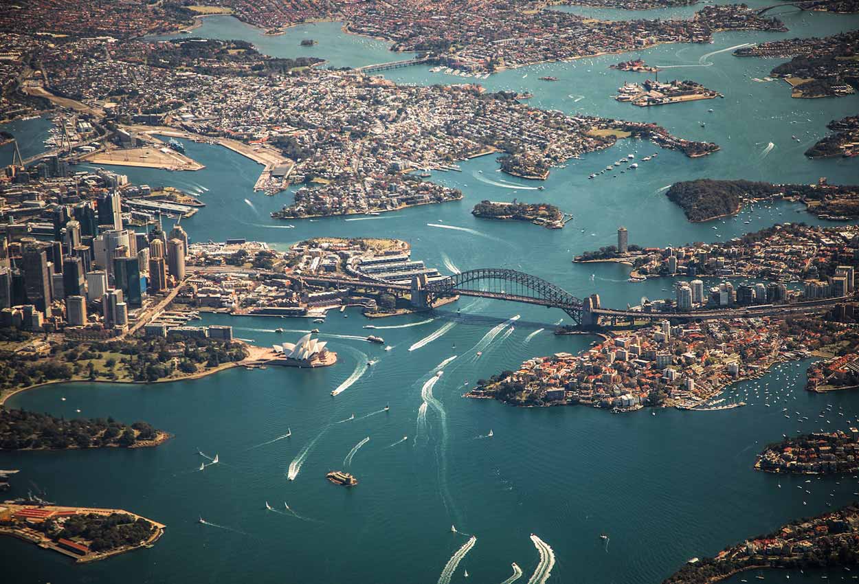 Vista Aerea de Sydney Australia