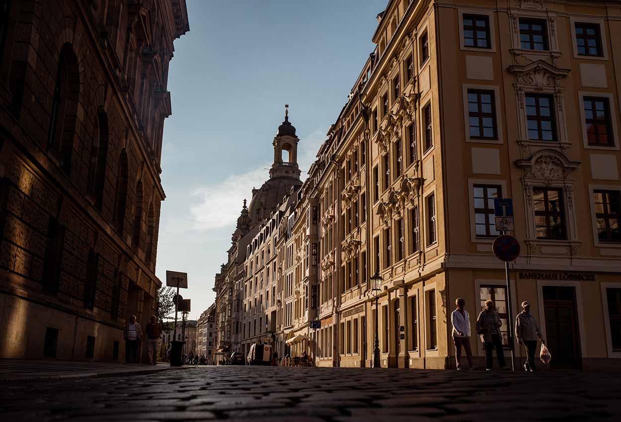 Calles de Dresden Alemania