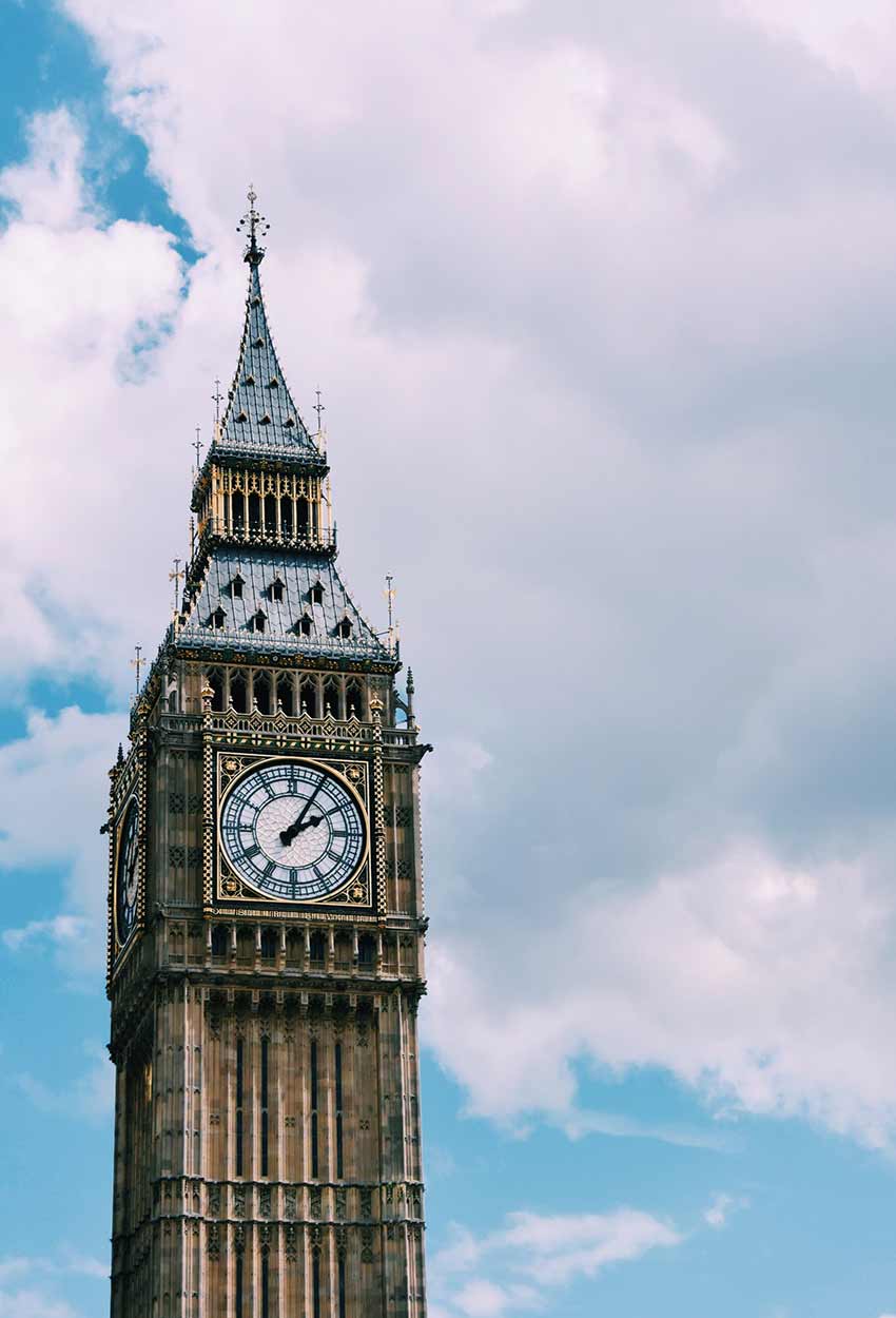 Reloj Big Ben de Londres inglaterra