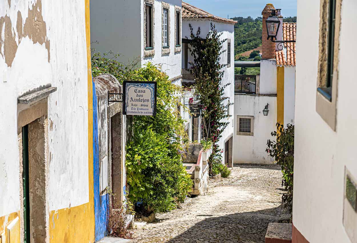 Calles de Obidos Portugal