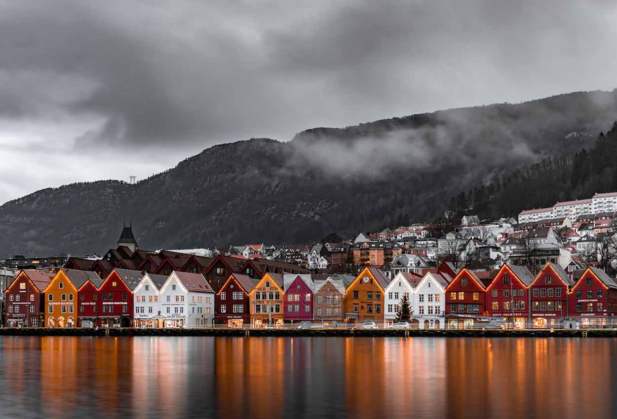 Vista Bergen Noruega