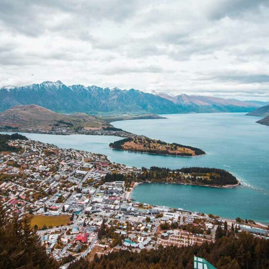Vista de Queenstown Nueva Zelanda