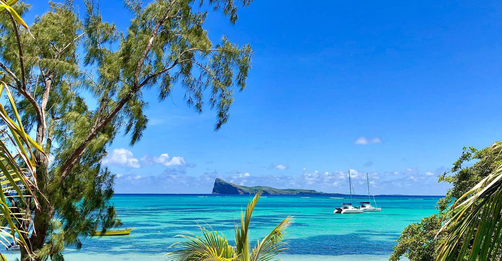 Vista de playa en Isla Mauricio