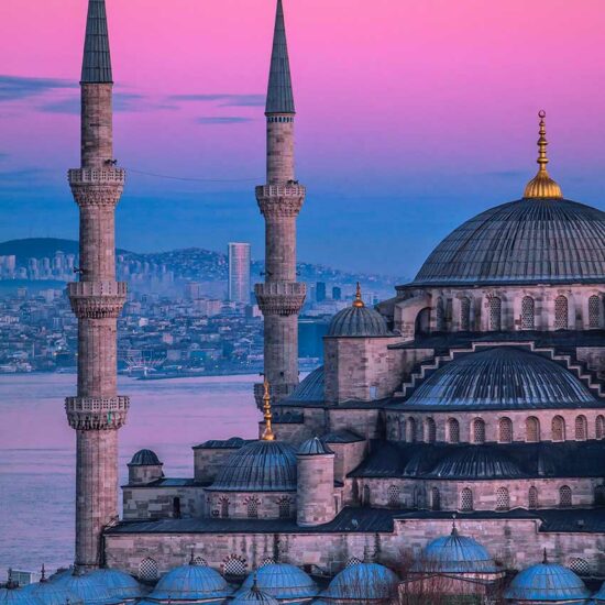 Vista de Mezquita en Turquia